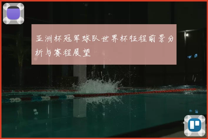 亚洲杯冠军球队世界杯征程前景分析与赛程展望